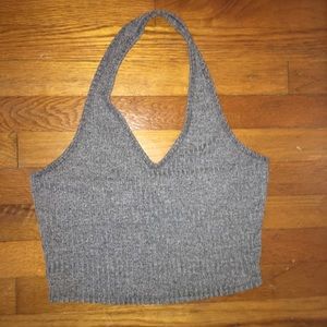 Cute Gray Crop Top